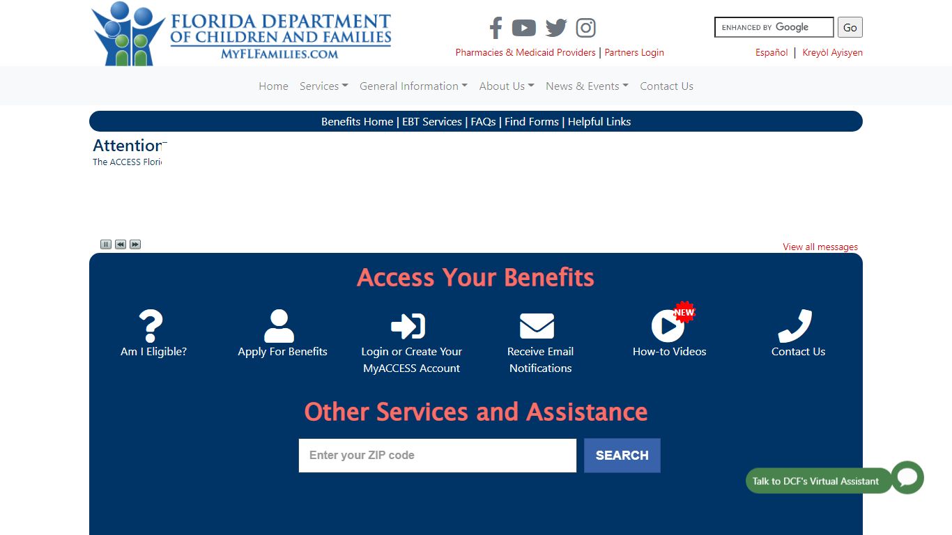 Access Florida - Florida Department of Children and Families